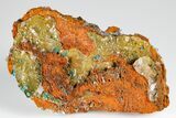 Rosasite, Selenite and Calcite Crystal Association - Mexico #180776-2